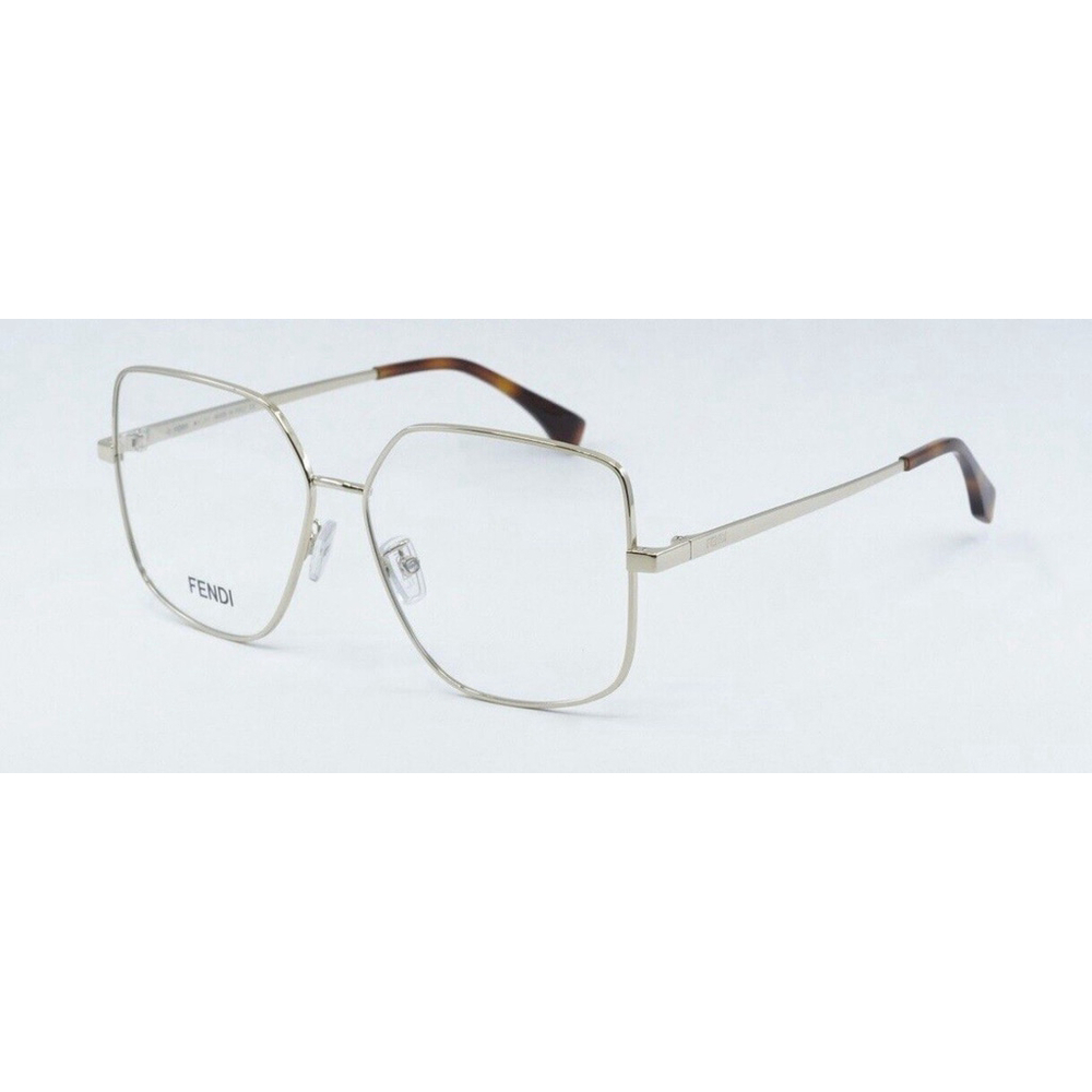 Fendi Eyeglasses FE50009U 032 57-14 140 Gold Frame Made In Italy